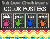 Chalk it Up! Rainbow Chalkboard Color Posters