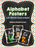 Chalkboard Alphabet Posters with Alphabet Chart