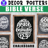 Chalkboard Bible Verse Religious Christian Classroom Decor