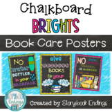Chalkboard Brights: Book Care Posters