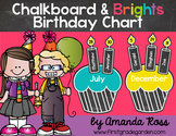 Chalkboard & Brights Classroom Birthday Chart