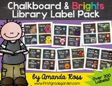 Chalkboard & Brights Classroom Library Label Pack {Lots of