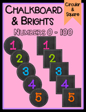 Chalkboard & Brights Numbers - Square & Circular