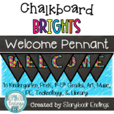 Chalkboard Brights: Welcome Pennant