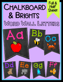Chalkboard & Brights Word Wall Letters