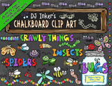 Chalkboard Bugs - Kids Clip Art Download