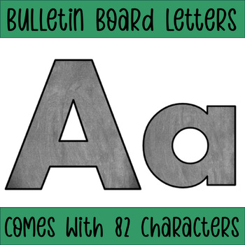 Chalkboard Bulletin Board Letters