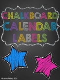 Chalkboard Calendar Labels {Bright & Colorful}