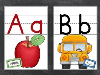 Chalkboard Charm Alphabet by Little Bird Kindergarten | TPT