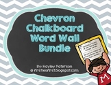 Chalkboard Chevron Word Wall Bundle