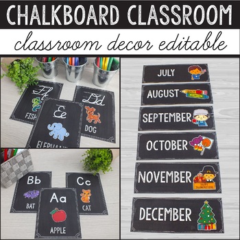 Preview of Chalkboard Theme Decor Bundle