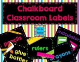 Chalkboard Classroom Labels