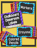 Chalkboard Classroom Labels-Editable