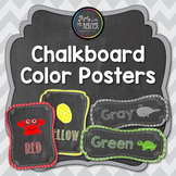 Chevron Chalkboard Color Identification Printable Poster Set