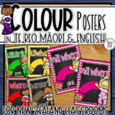 Te Reo Maori Colour Posters (and Maori/English) for New Ze