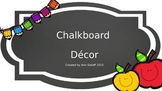 Chalkboard Decor Freebie