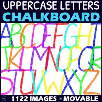 Chalkboard Font Clipart BUNDLE - with Spanish Accents and Symbols