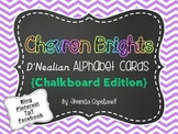 Chalkboard Frame D'Nealian Alphabet Cards