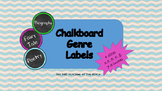Chalkboard Genre Tags - 4 Sizes