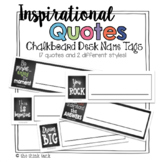 Chalkboard Positive Affirmations Name Tags | Desk Plates |