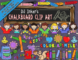 Chalkboard Kids Clip Art Download
