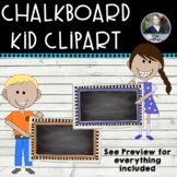 Chalkboard Kids - Kids holding checkered frames - commerci