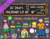 Chalkboard Kids - Spring Cleaning Clip Art Download