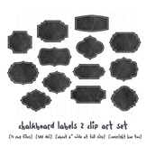 Chalkboard Label Clip Art, By TpT Sellers for TpT Sellers,