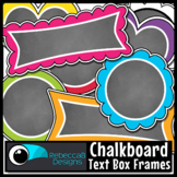 Chalkboard Text Box Frames Clip Art