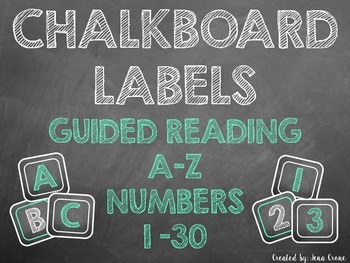 Preview of Chalkboard Labels for Book Bins