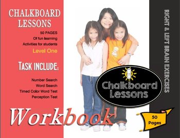 Preview of Chalkboard Lessons - Right & Left Brain Exercises - Kindergarten