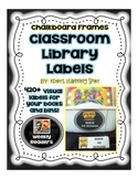 Chalkboard Library Book Labels – 420+Visual Book and Book Bin Labels