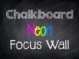 Chalkboard Neon Focus Wall Banner