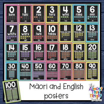 new zealand maori with maorienglish chalkboard number 0