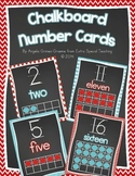 Chalkboard Number Cards 0 - 20