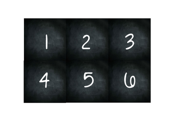 Preview of Chalkboard Number line/100s Chart Classroom Decor