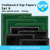 Chalkboard Paper Blackboard Pages Set 6