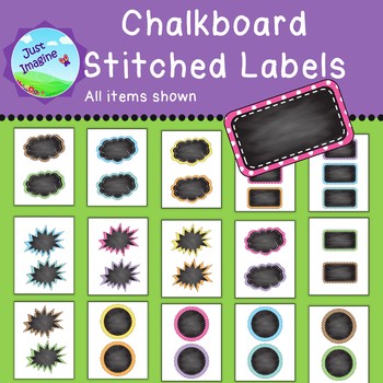 Chalkboard Polka Dot Labels Decor Designs Colors Editable