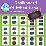 Chalkboard Polka Dot Labels/Decor - 4 designs, 8 colors - 