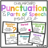 Chalkboard Punctuation & Parts of Speech Posters