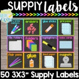 Chalkboard Supply Labels