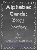 Chalkboard Theme Alphabet Card Labels - Two designs