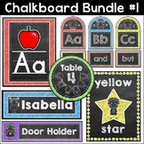 Chalkboard Theme Bundle #1 - Word Wall, Alphabet Posters, 