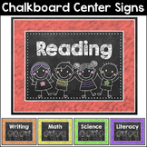 Chalkboard Theme Editable Centers Signs