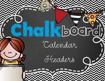 Preview of Chalkboard Theme Months of the Year Classroom Decoration