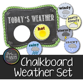 Chevron Chalkboard Weather Poster