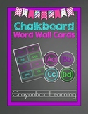 Chalkboard Word Wall Headers - With High Frequency Word Ca