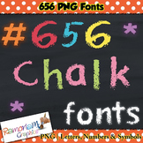 Chalkboard alphabet clip art