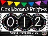 Chalkboard and Brights Number Headers or Number Line WITH A TRIM