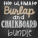 Chalkboard and Burlap Decor Bundle 800 pages